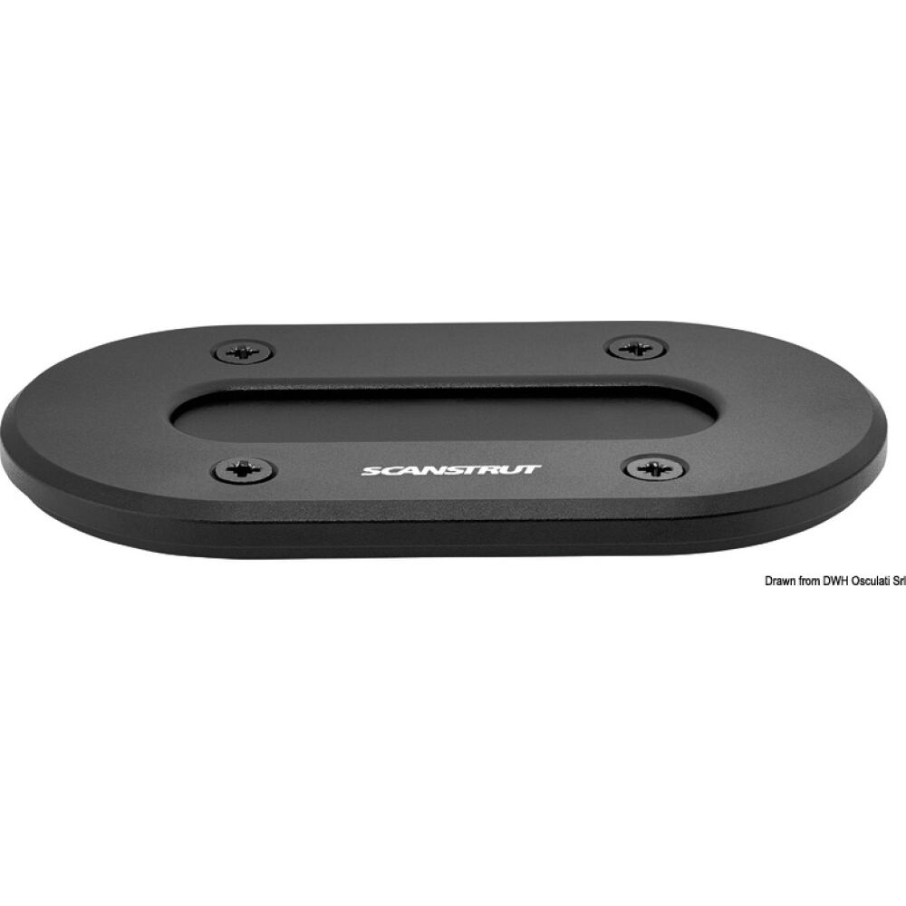 Low Profile alu noir stuffing box Ø up to 15mm