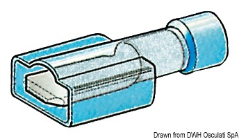 Faston pre-insulated male connector 1-2.6 mm²