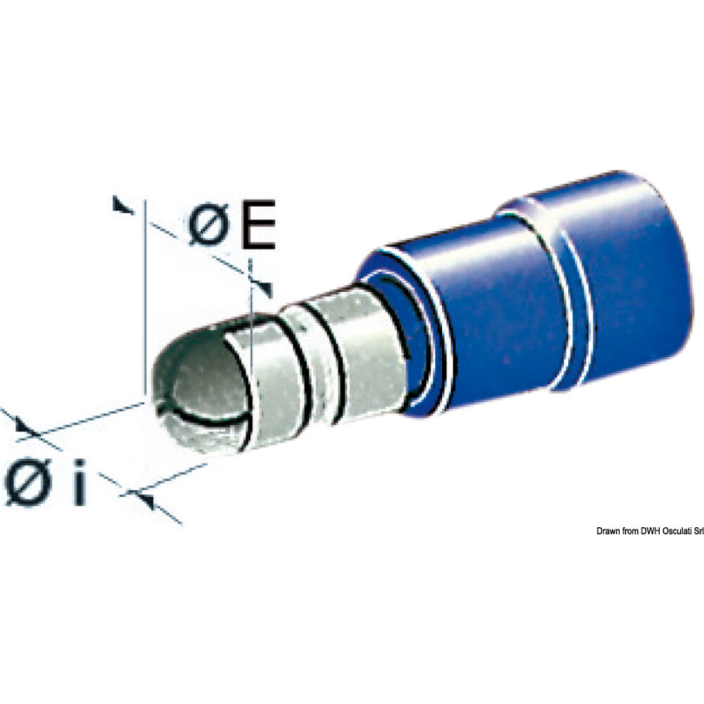 Cylindrical male terminal 1-2.5 mm²
