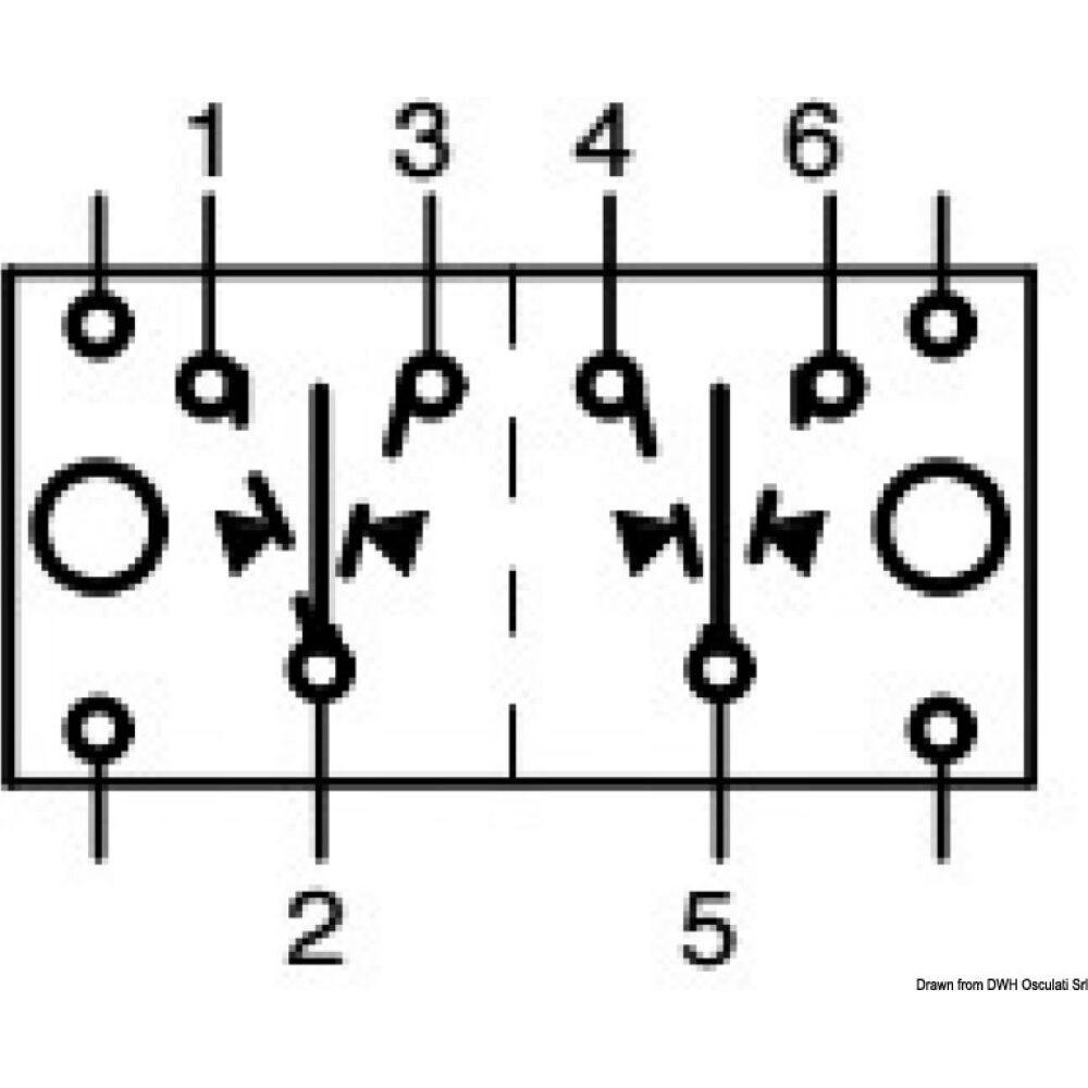 (ON)-OFF-(ON) switch 12 V