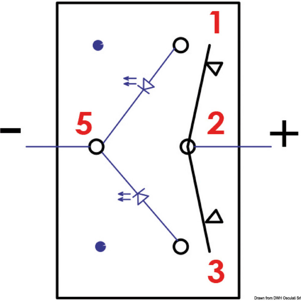 Interruttore Marina R (ON)-OFF-(ON)