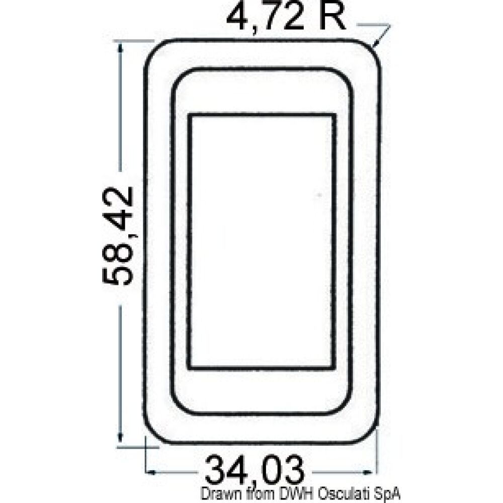 Plastic bezel for N. 1 switch
