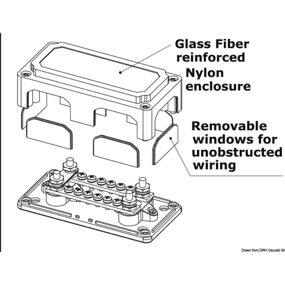 Bus-Bar Heavy Duty terminal 4 x 6 mm