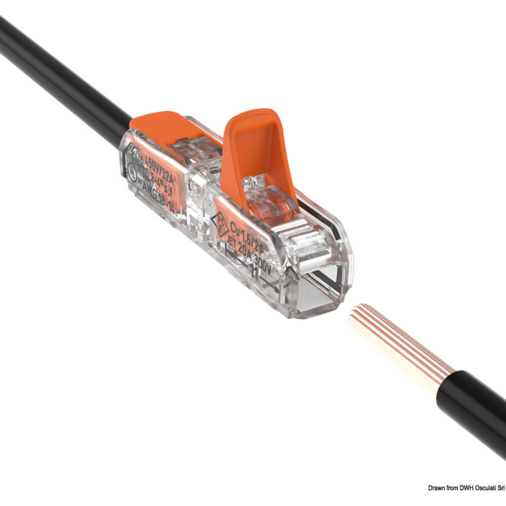 WAGO 4-mm2 in-line joining connector