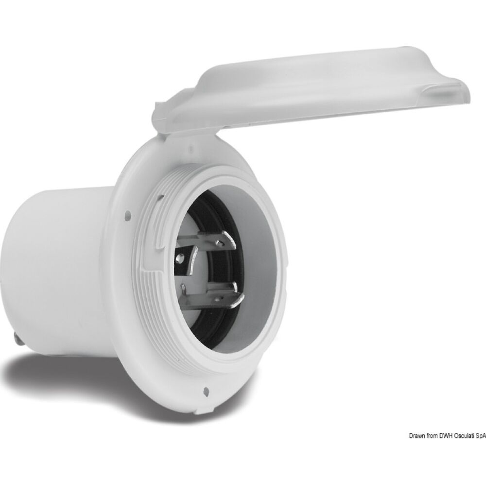 Marinco Valox 16-30 A socket round front