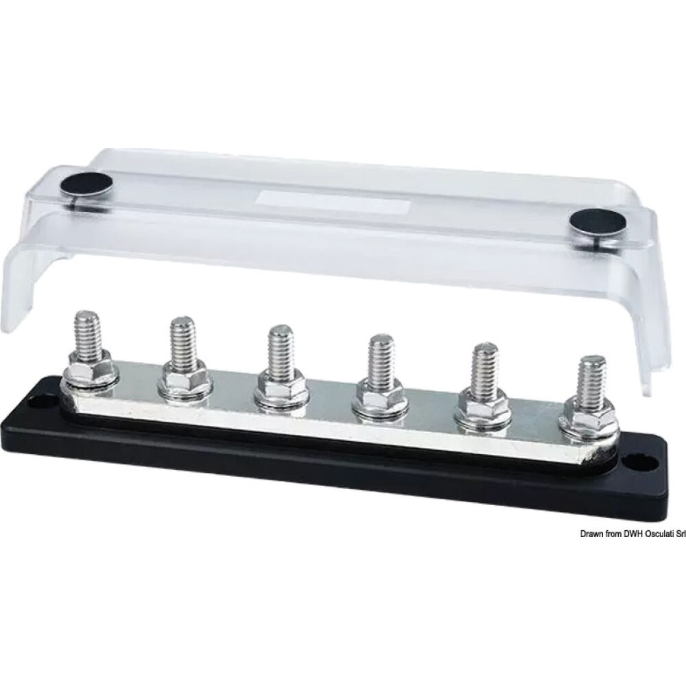 Heavy-Duty Bus Bar Techno w/clear lid 6x8