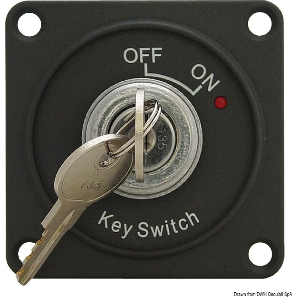 Interruttore ON-OFF con chiave e LED