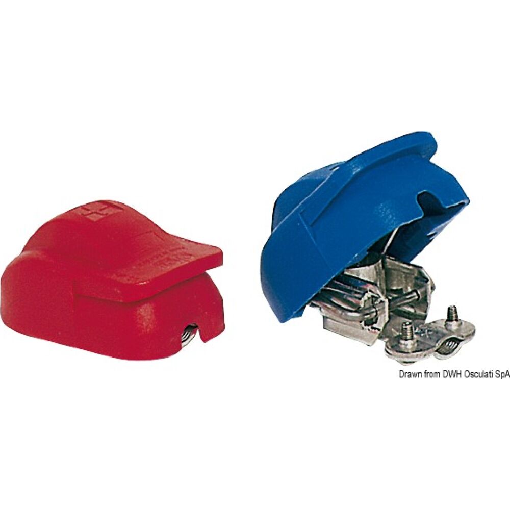 Battery clips snap mounting