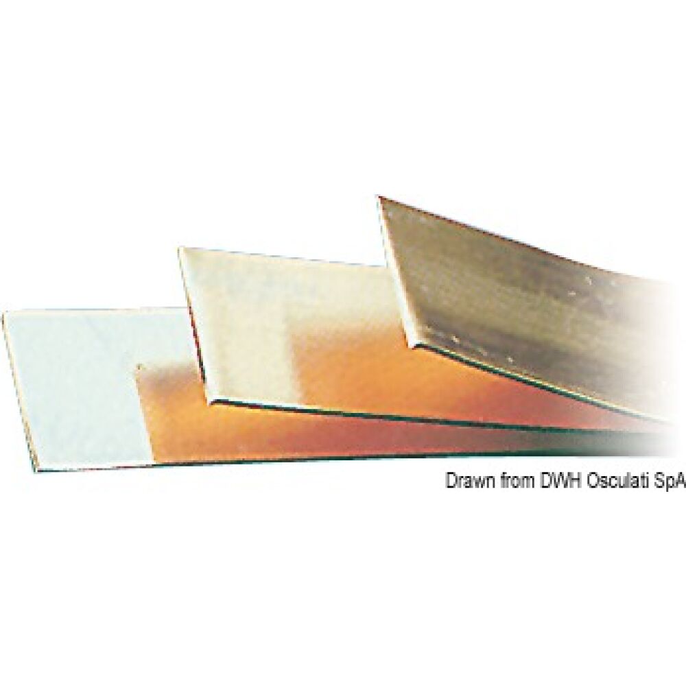 Piattina rame stagnato barre da 2 mt tolleranza +0.10 mt