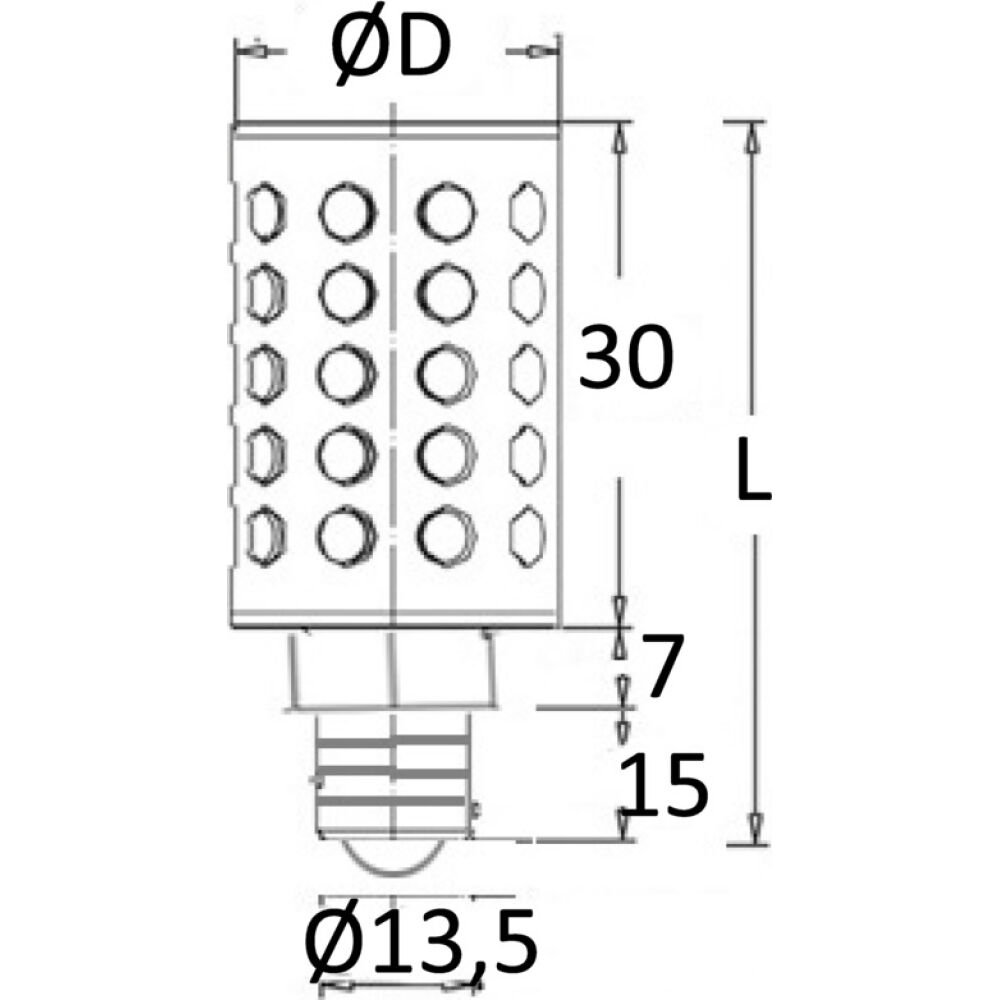 LED bulb 12/24 V E14 3.2 W 260 lm