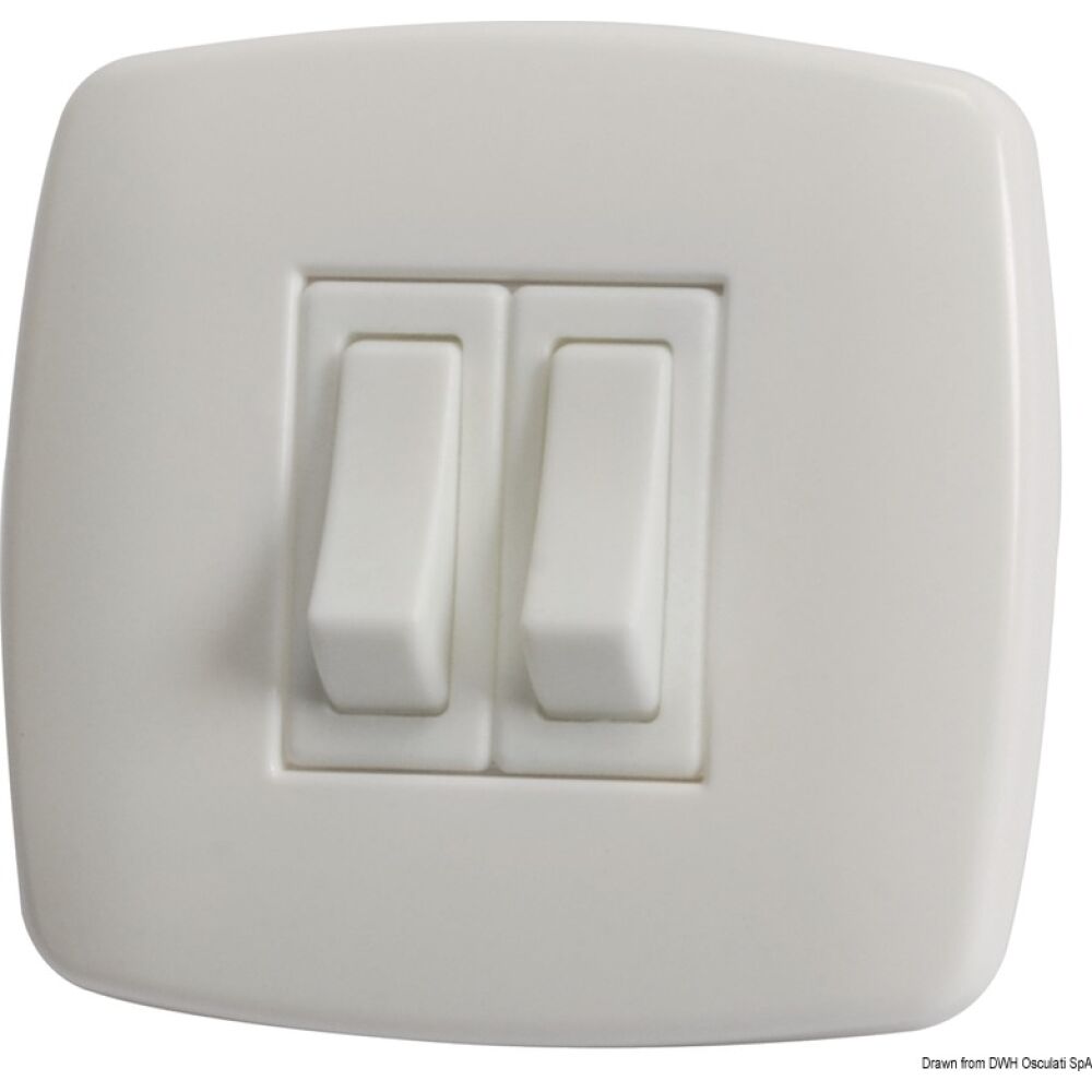 Contemporary switch N. 2 white