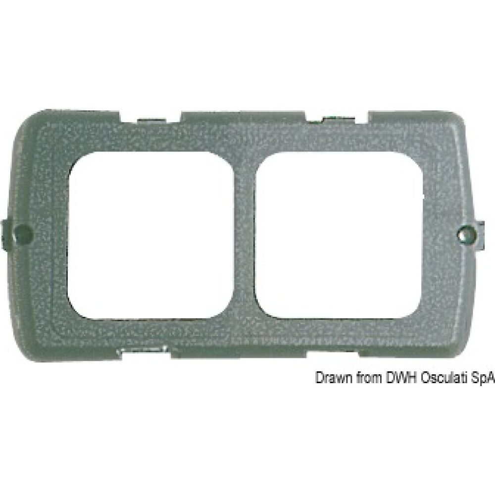 Double mounting kit dark grey