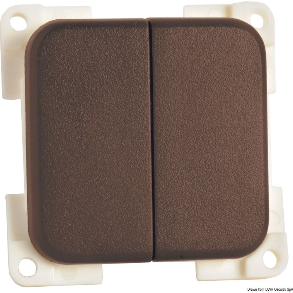 Interrut. ON-OFF marrone doppio