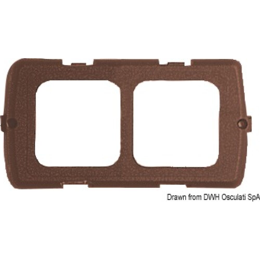 Supporto doppio marrone