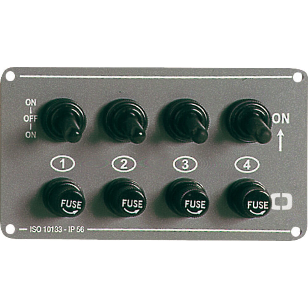4-switch panel horizontal