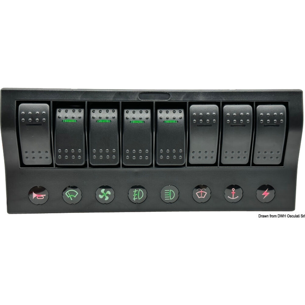 PCP Compact electric panel w/8 switches