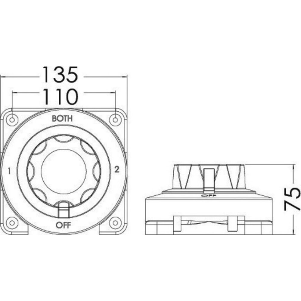 Staccabatteria deviatore Selecta