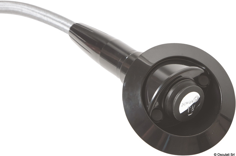 Doccia integrata WHALE Twist Mk2 nera 150x120 mm