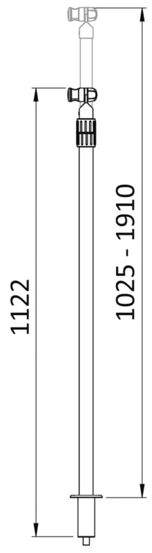 Asta telescopica per doccia