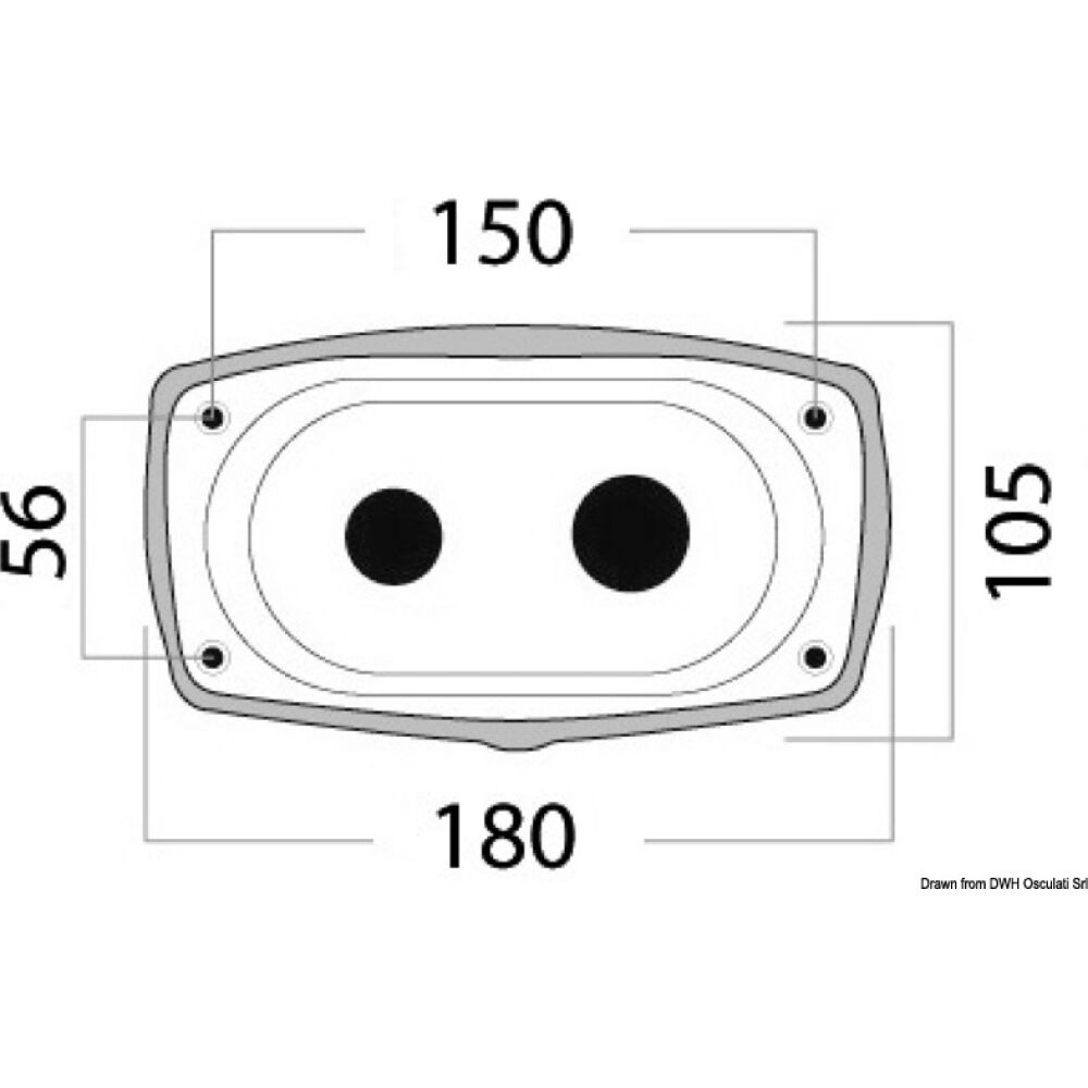 Box e coperchio New Edge XL foro posteriore