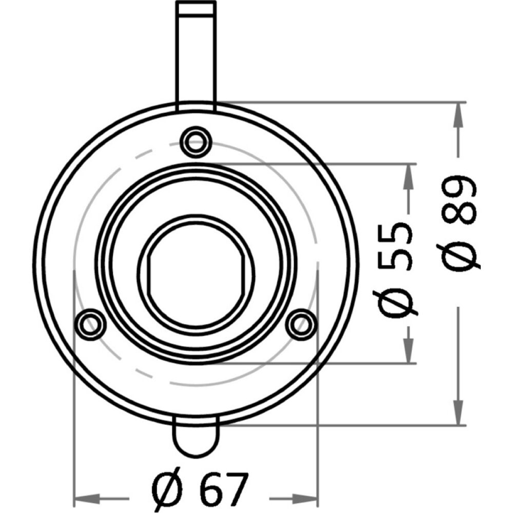 Vano per doccia bianco + tappo/guarnizione
