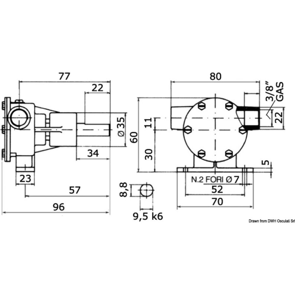 Pompa Nauco FPM 001 da 3/8"