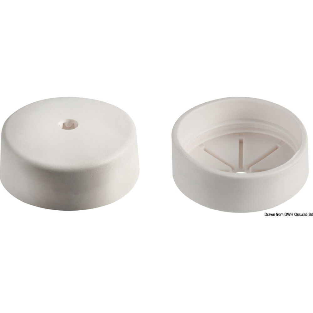 End cap for tubes 16.104.39 white