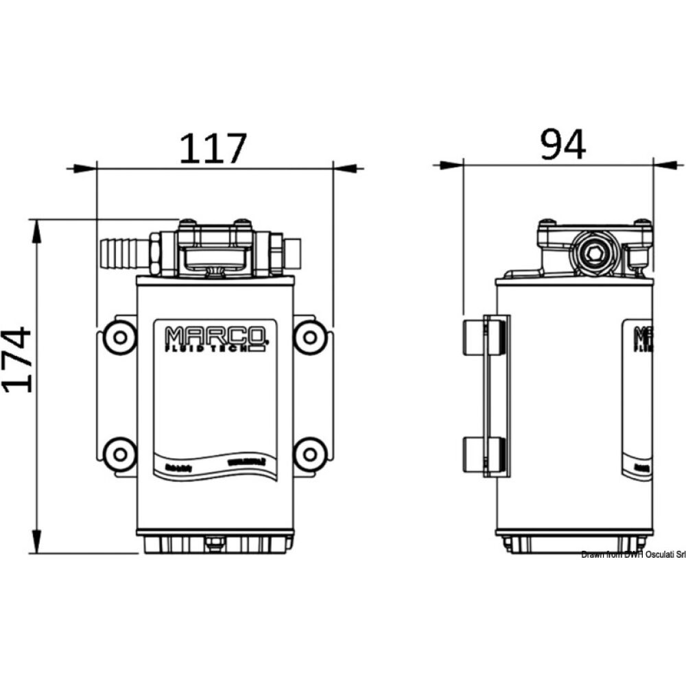 Pompa olio 12 V 10 A