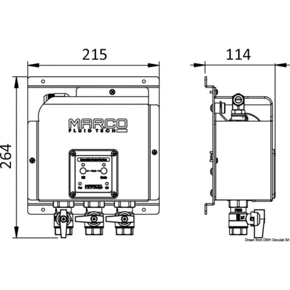Sistema cambio olio elettronico 3 valvole BSP