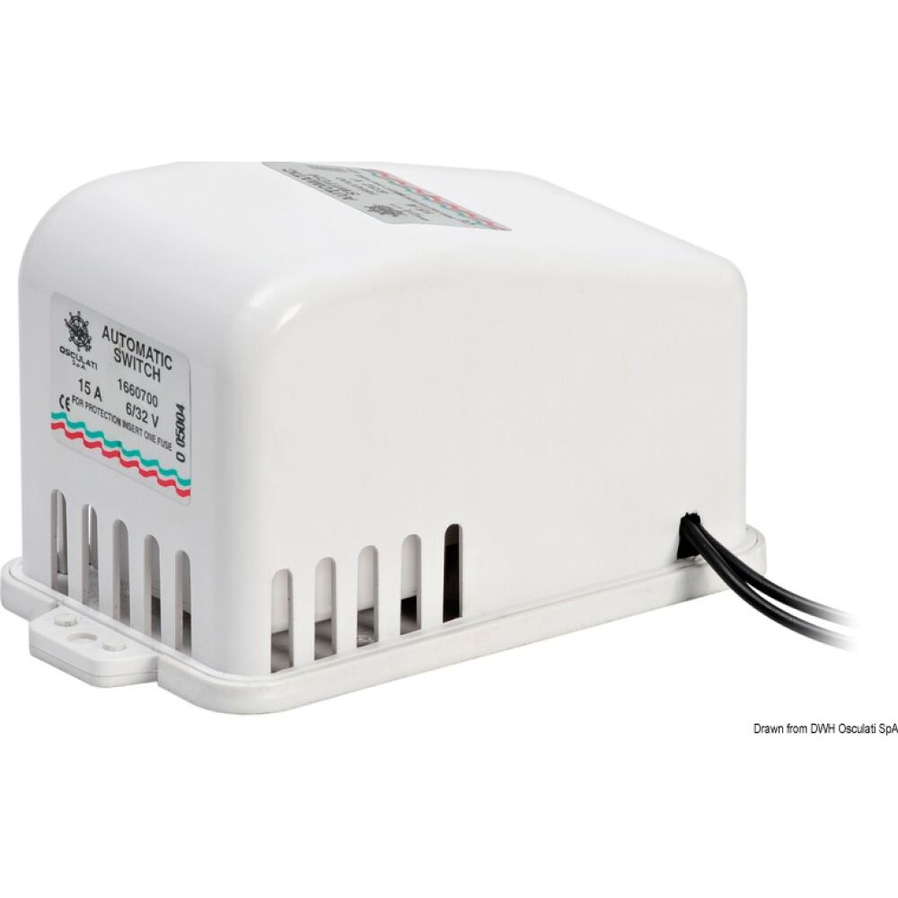 Cased automatic switch for bilge pumps