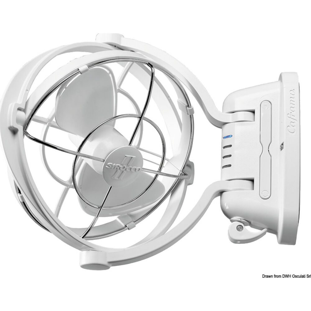 Ventilatore Caframo mod. Sirocco II bianco 12/24V