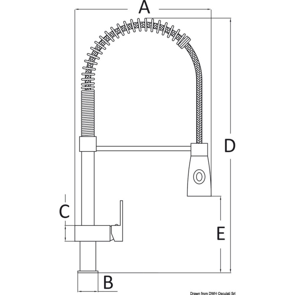 Miscelatore cucina Jessy con spray