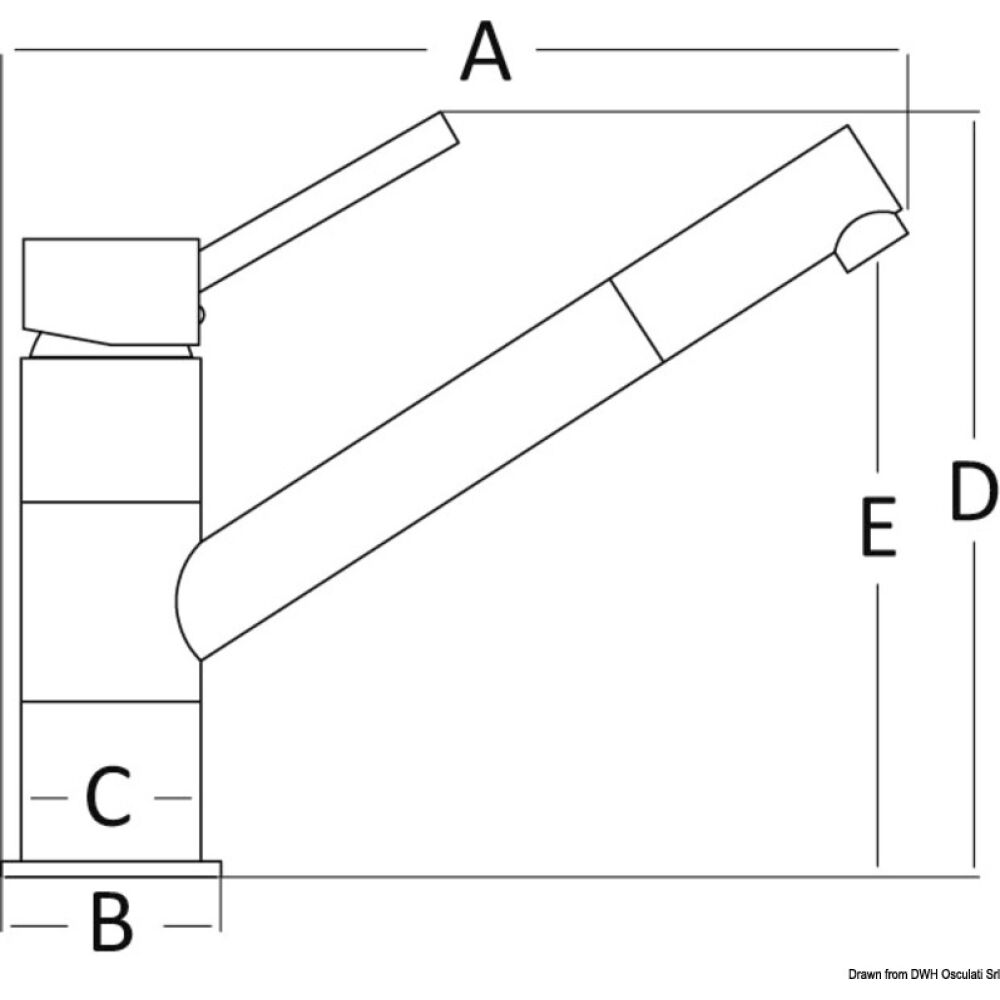 Miscelatore Diana ottone cromato