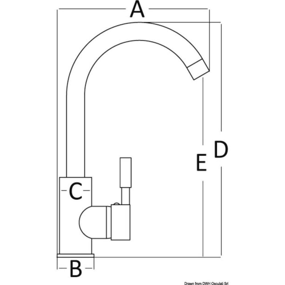 Miscelatore Diana lavello cucina