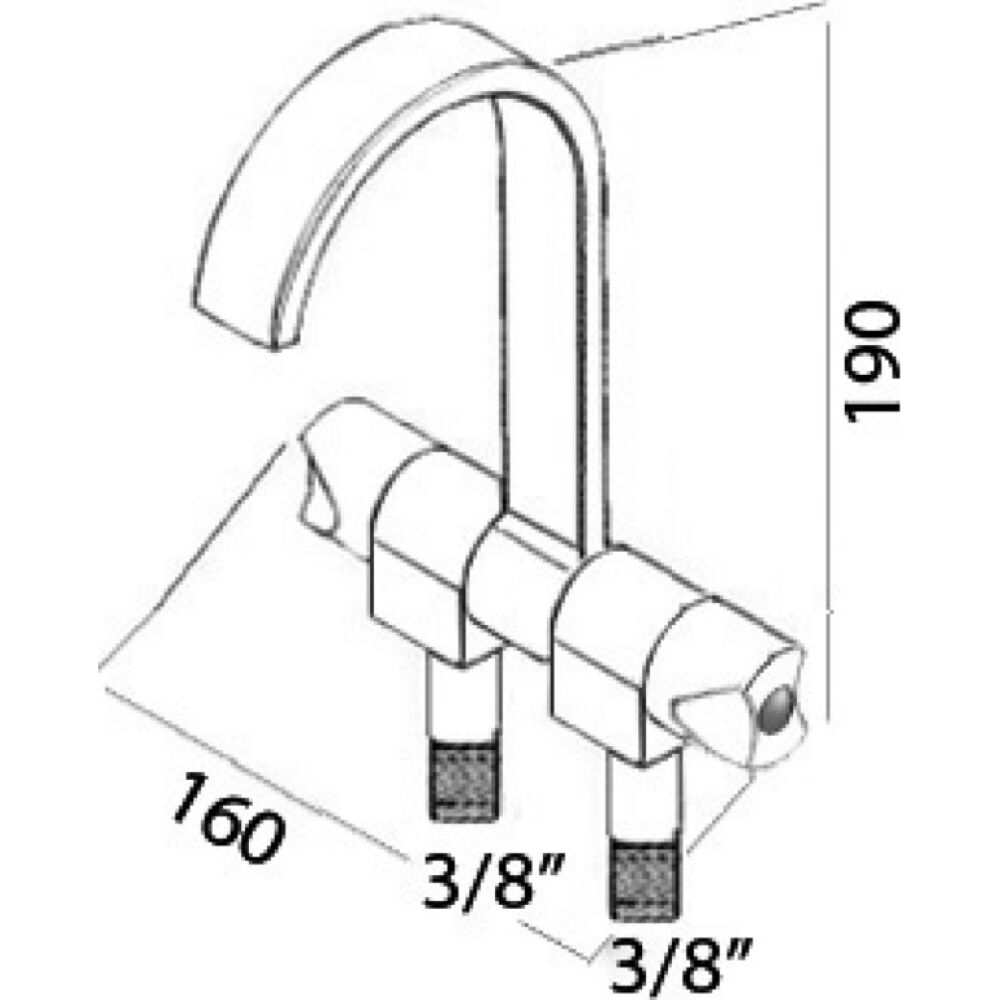 Rubinetto Style caldo/freddo