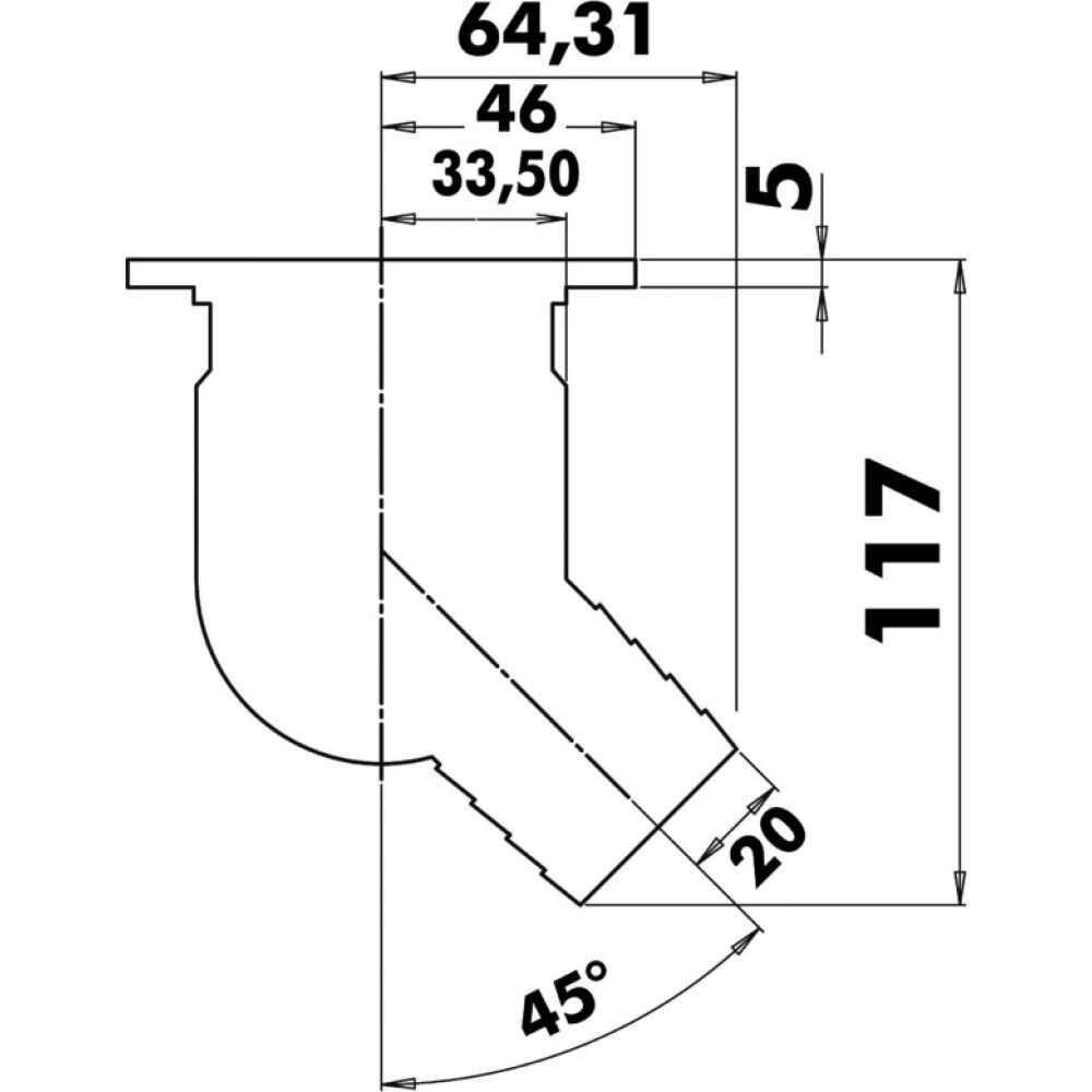 Scarico pozzetto inox Ø 92