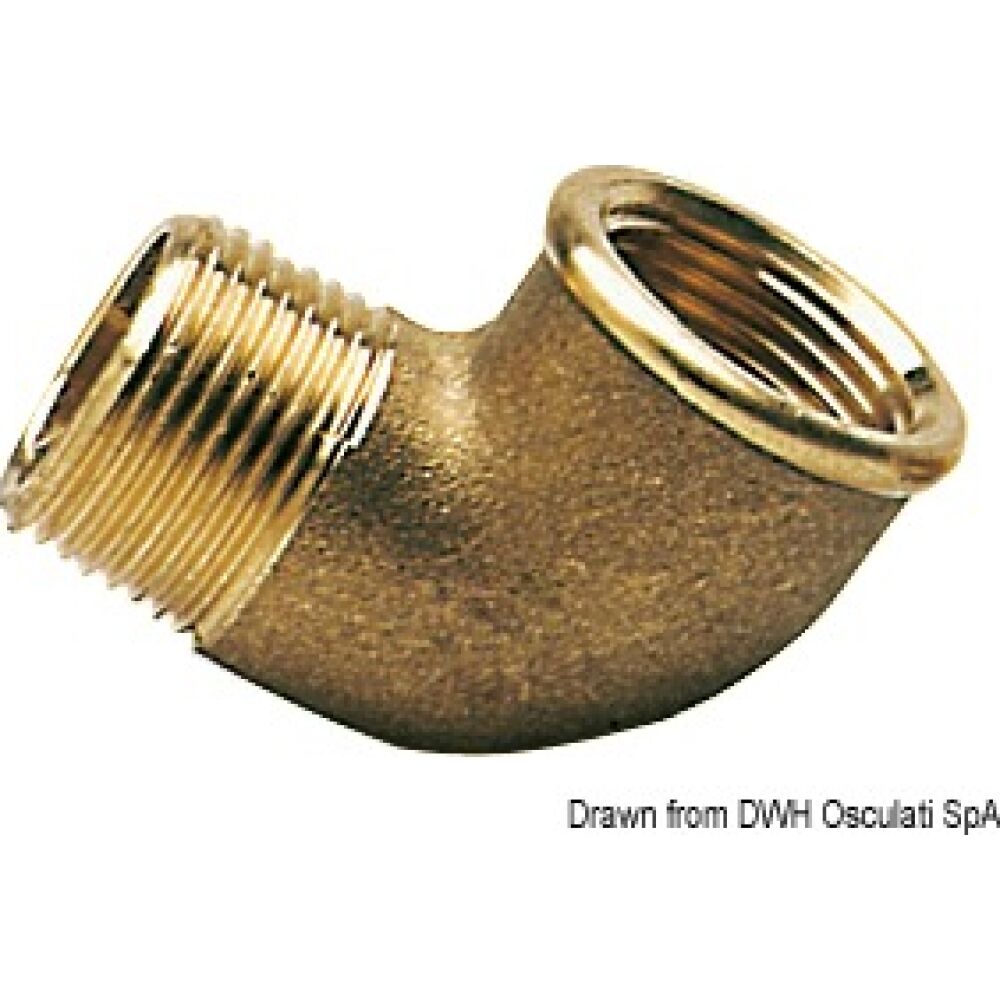 Gomito 90° ottone maschio/femmina 1/4"