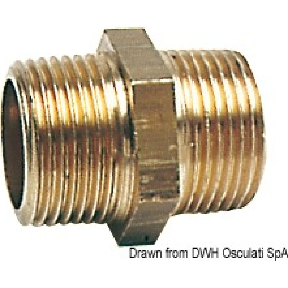 Nipple ottone doppio 1/4"
