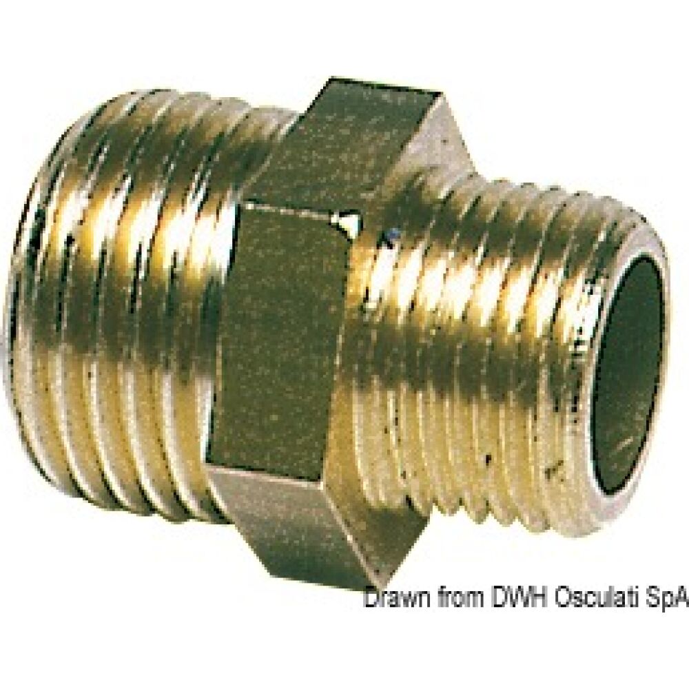 Nipple ottone doppio 1/4" x 3/8