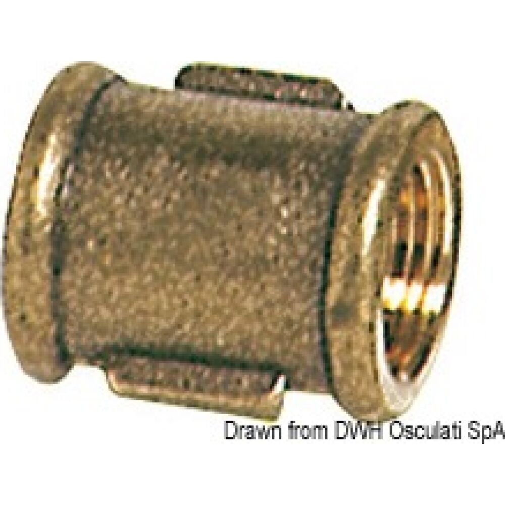 Manicotto ottone femmina/femmina 3/8"