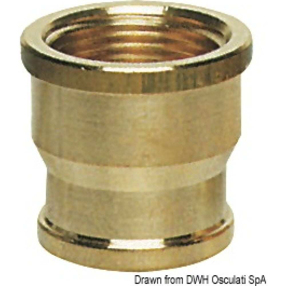 Manicotto ottone femmina/femmina 3/8" x 1/2"