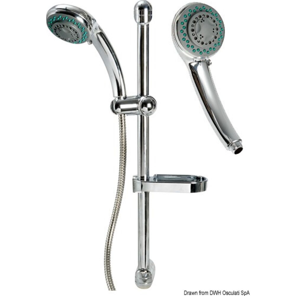 Doccia saliscendi Wash tubo in PVC grigio