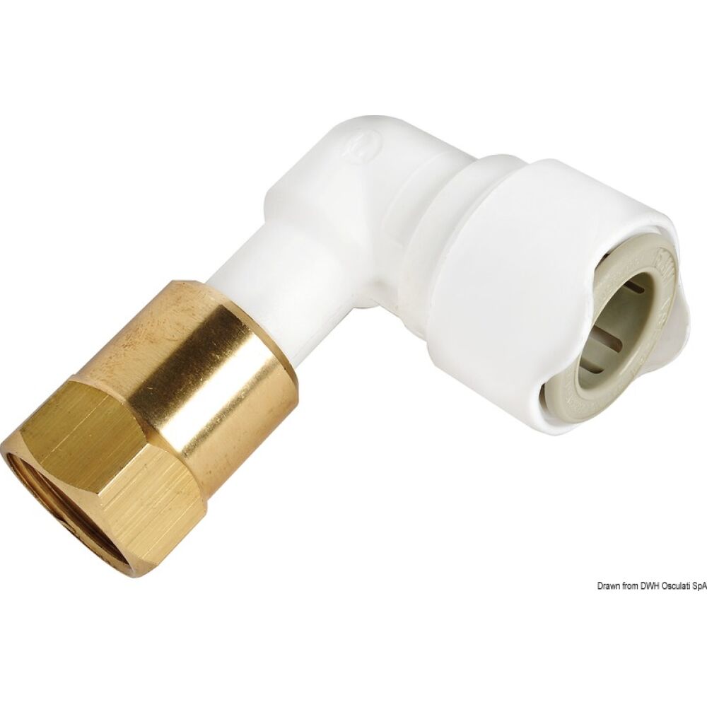 Gomito filetto da 1/2" BSP femmina