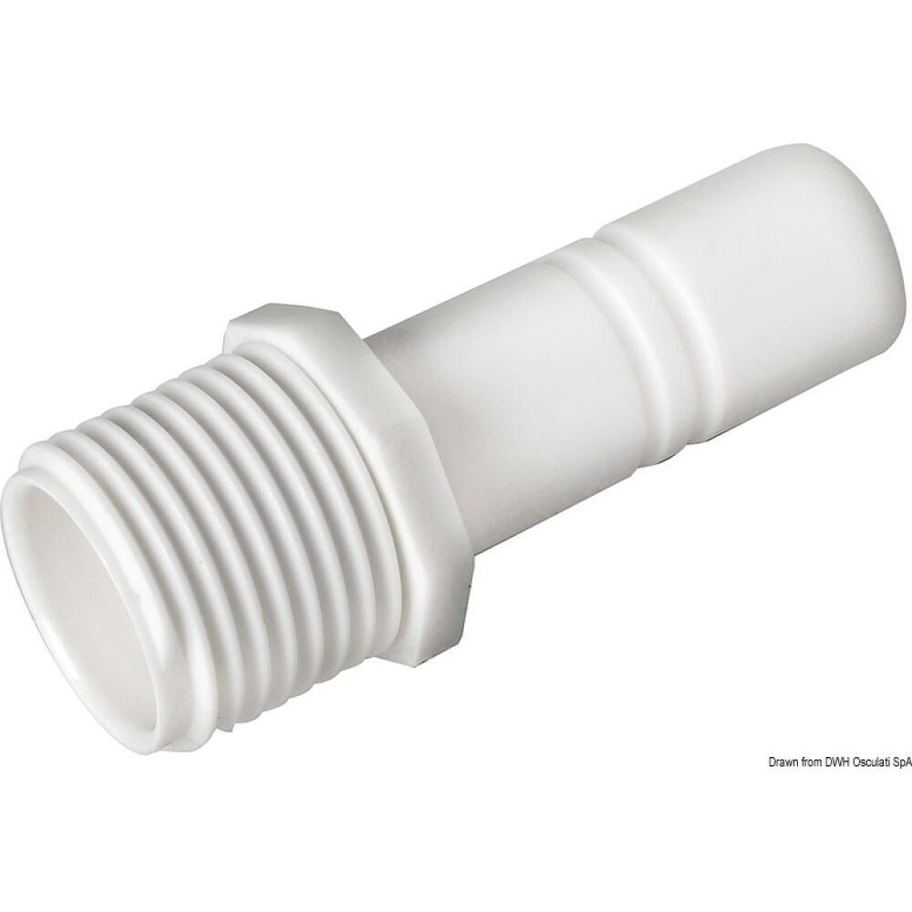 Raccordo cilindrico maschio + 1/2" BSP Whale