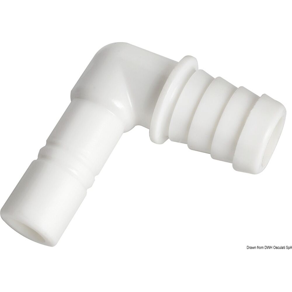 Raccordo cilindrico a gomito per tubo 20 mm