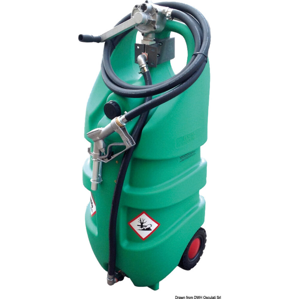Serbatoio per benzina con ruote 110l omologato ADR
