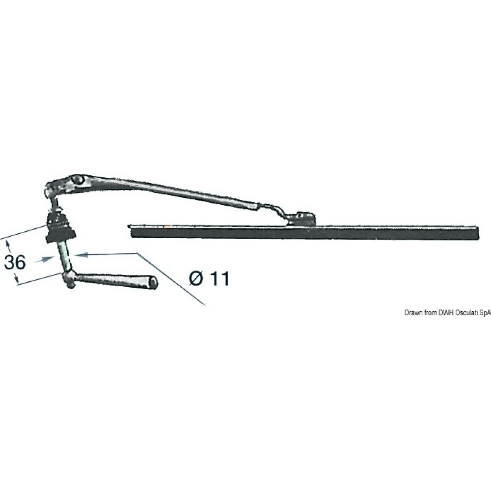 Tergicristallo a mano 280 mm