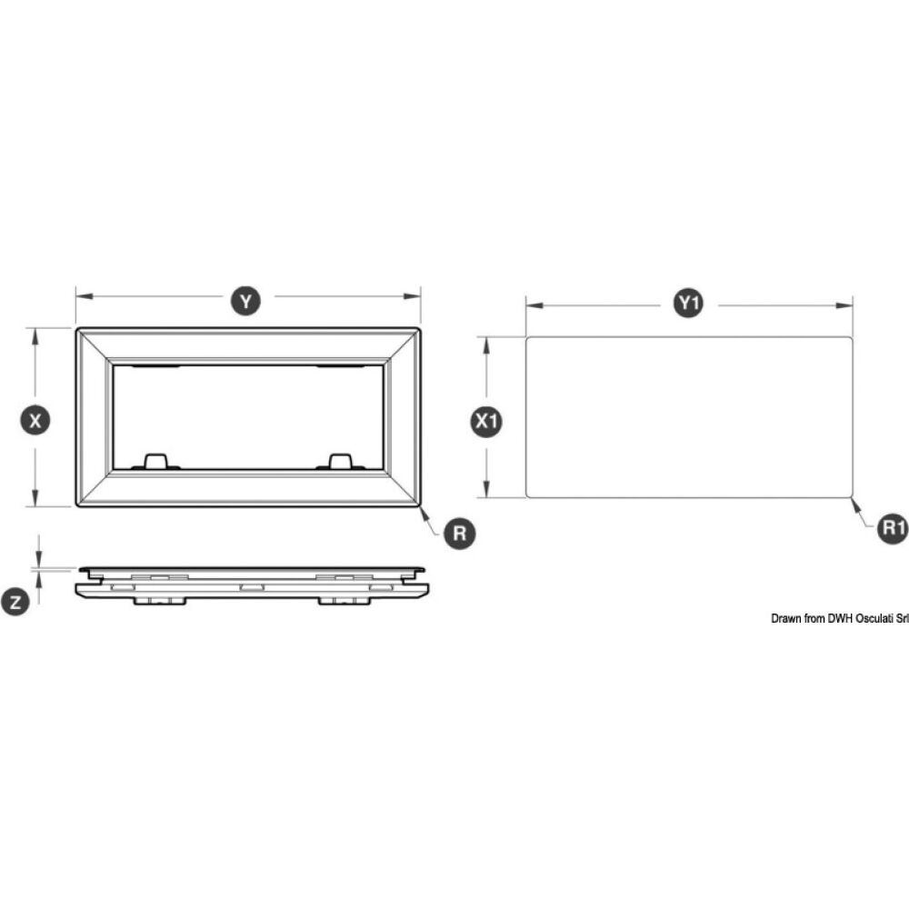 Oblò Lewmar a filo 0