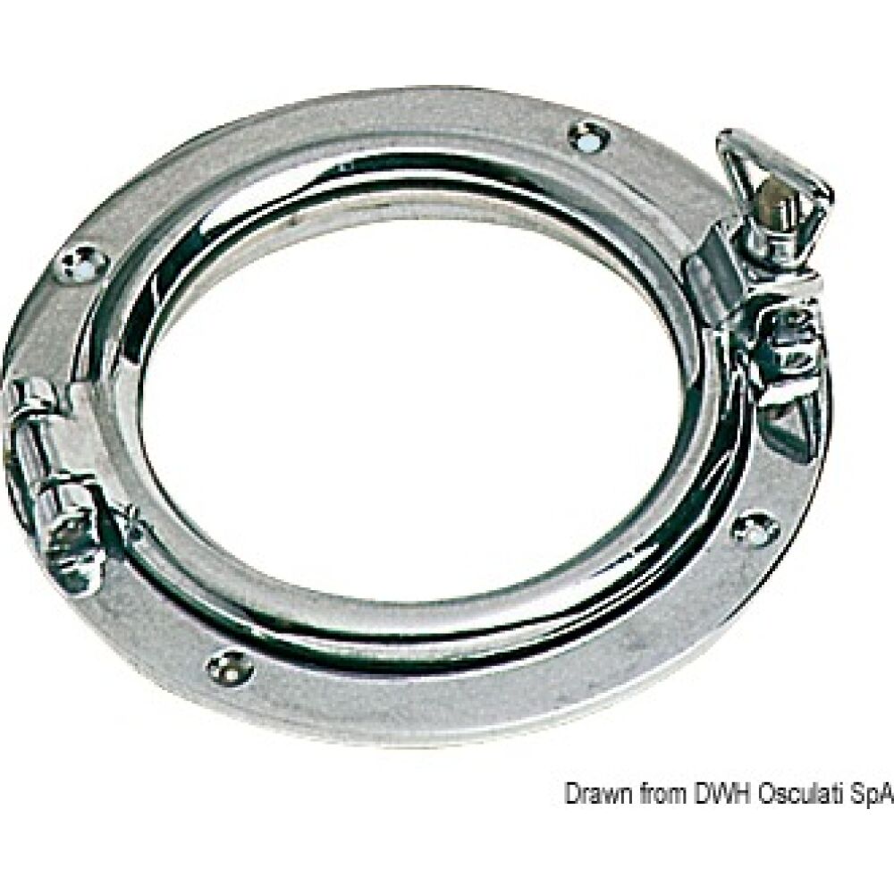 Oblò tondo ottone cromato 150 mm