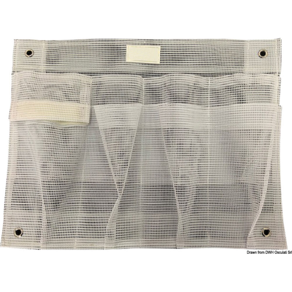 Tasca portaoggetti in tela 390 x 300 mm con scomparti